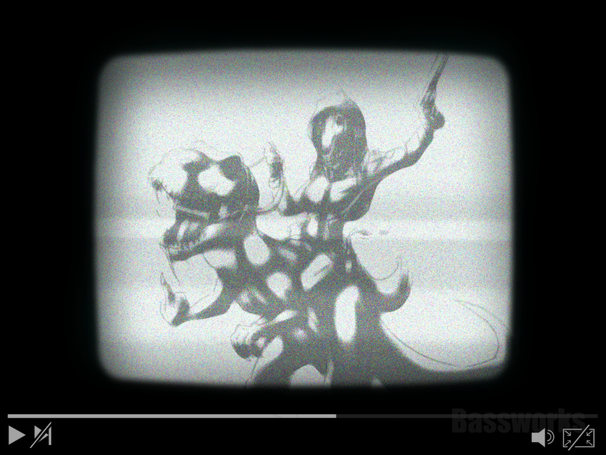 ambiguous_gender anthro bassybefuddle clothing dinosaur duo feral gesture gun handgun hi_res hoodie middle_finger monochrome ranged_weapon reins reptile riding_on_back scalie screen static theropod topwear tyrannosaurid tyrannosaurus tyrannosaurus_rex unknown_species video_player weapon