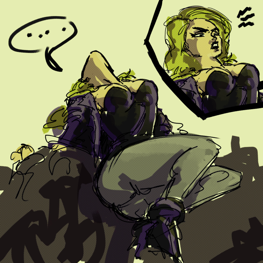 absurdres black_canary dc_comics highres non-web_source ryona