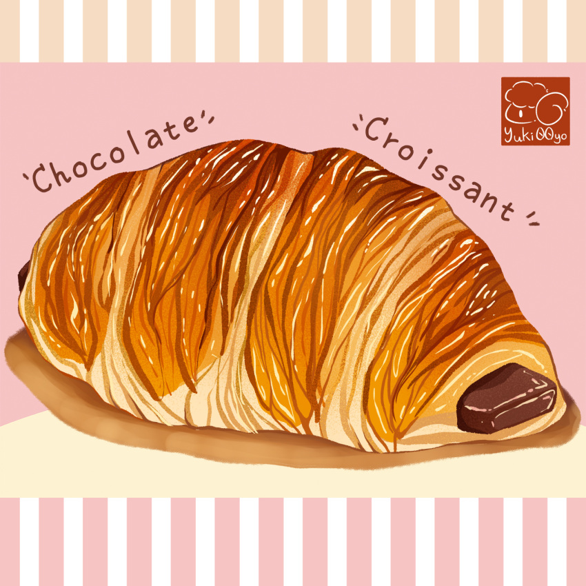 artist_logo bread chocolate croissant food food_focus food_name highres no_humans original pastry yuki00yo