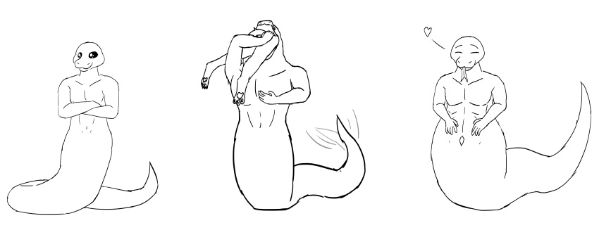 abdominal_bulge absurd_res anthro canid canine duo fox hi_res male mammal nude open_mouth oral_vore reptile sadamsrebel scalie simple_background snake unknown_character vore