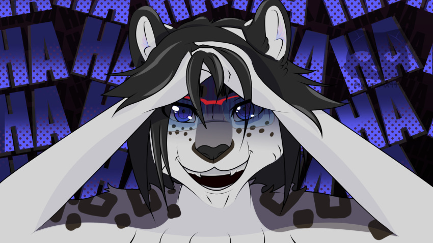 anthro eyewear felid feline female freckles glasses hi_res intersex intersex/female mammal meme pantherine phantomx999 rachel_addison shaded simple_background simple_coloring simple_shading snow_leopard ventart wallpaper watermark