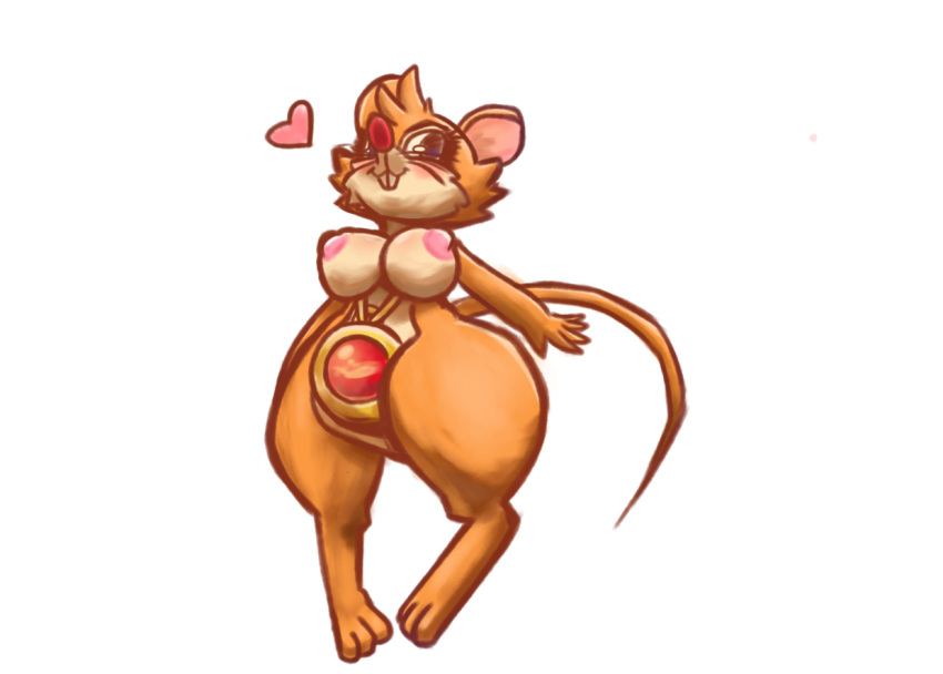 &lt;3 5_fingers amulet blue_eyes blush breasts don_bluth eyelashes female fingers genitals mammal mouse mrs._brisby murid murine nude pikachurin pseudo_hair pussy red_nose rodent semi-anthro smile teeth the_secret_of_nimh thick_thighs whiskers