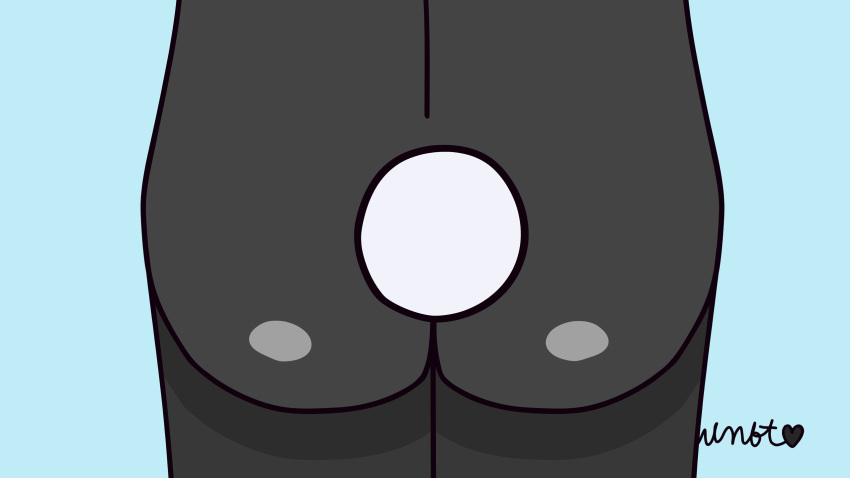 16:9 animal_humanoid animated anthro butt butt_shot close-up dark_body dark_fur female frame_by_frame fur hi_res humanoid lagomorph lagomorph_humanoid loop mammal mammal_humanoid rear_view shaded short_playtime simple_animation simple_background simple_shading whynoballstho widescreen