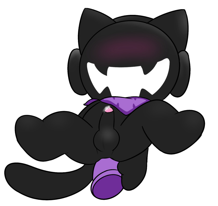 anal anal_masturbation anal_penetration anthro balls black_body black_fur bodily_fluids butt dildo dildo_in_ass dildo_penetration domestic_cat erection felid feline felis fur genital_fluids genitals headphones hi_res male mammal masturbation monstercat monstercat_media open_mouth penetration penis precum sex_toy sex_toy_in_ass sex_toy_penetration simple_background solo toying_self tribaldragon white_background