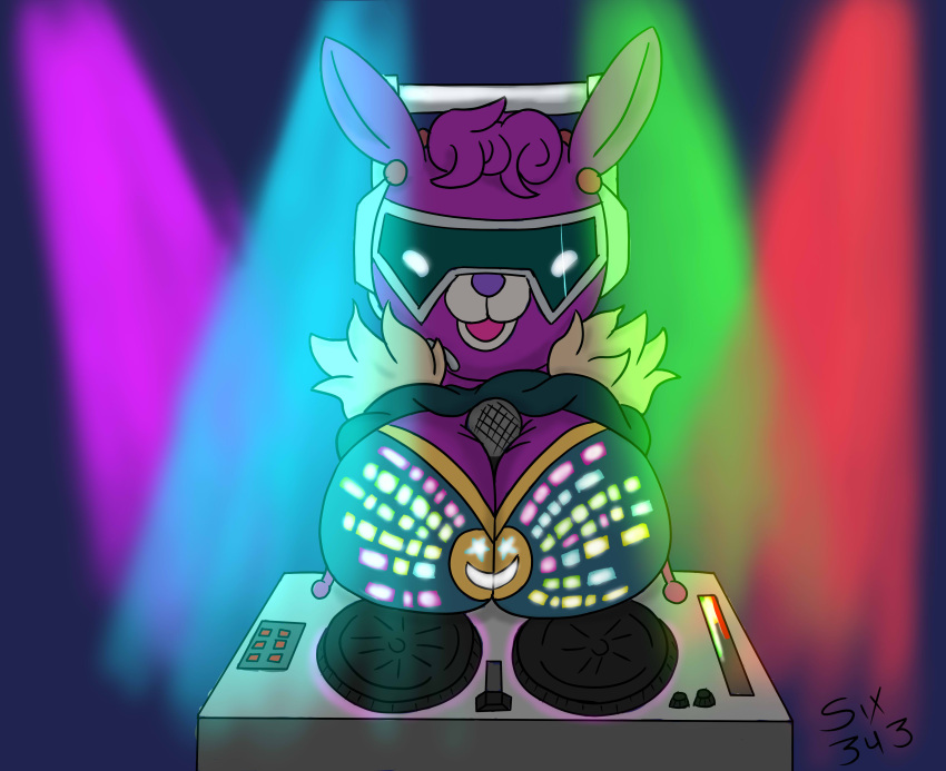 absurd_res anthro dj_bop epic_games female fortnite hi_res party six343 solo video_games