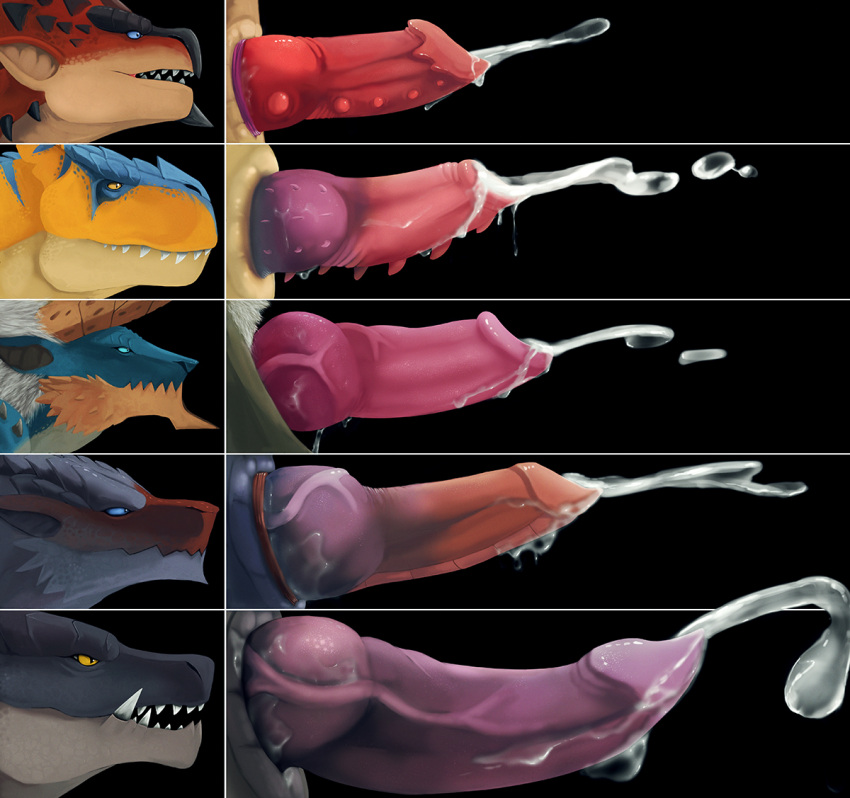 bodily_fluids capcom chart cum dragon elder elder_dragon fanged_wyvern fatalis flying_wyvern genital_fluids genitals hunter kushala_daora lineup monster monster_hunter penis penis_lineup penis_size_chart rath_wyvern rathalos tallion tigrex video_games wyvern zinogre