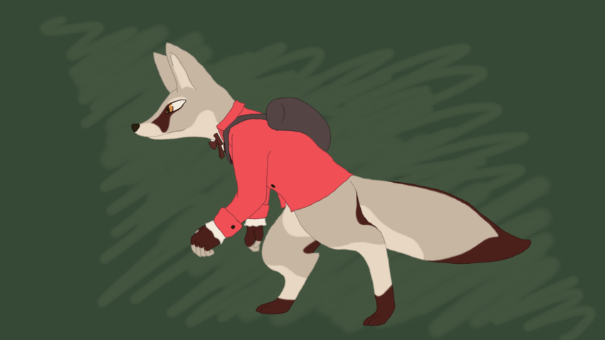 16:9 2017 ambiguous_gender anthro backpack big_ears black_nose blanford's_fox bottomless bow_tie brown_body brown_fur brown_markings canid canine clothed clothing collared_shirt digital_drawing_(artwork) digital_media_(artwork) dress_shirt eye_markings female_(lore) fingerless_(marking) fox full-length_portrait fur gloves_(marking) green_background hi_res humanoid_hands leg_markings mammal markings multicolored_body multicolored_fur naturally_censored portrait pseudo_clothing pupils red_clothing red_shirt red_topwear scout_(team_fortress_2) semi-anthro shirt simple_background slit_pupils socks_(marking) solo standing tabbyseraph tail_markings tan_body tan_fur tan_markings team_fortress_2 thick_tail topwear undershirt valve video_games white_clothing white_shirt white_topwear widescreen yellow_eyes