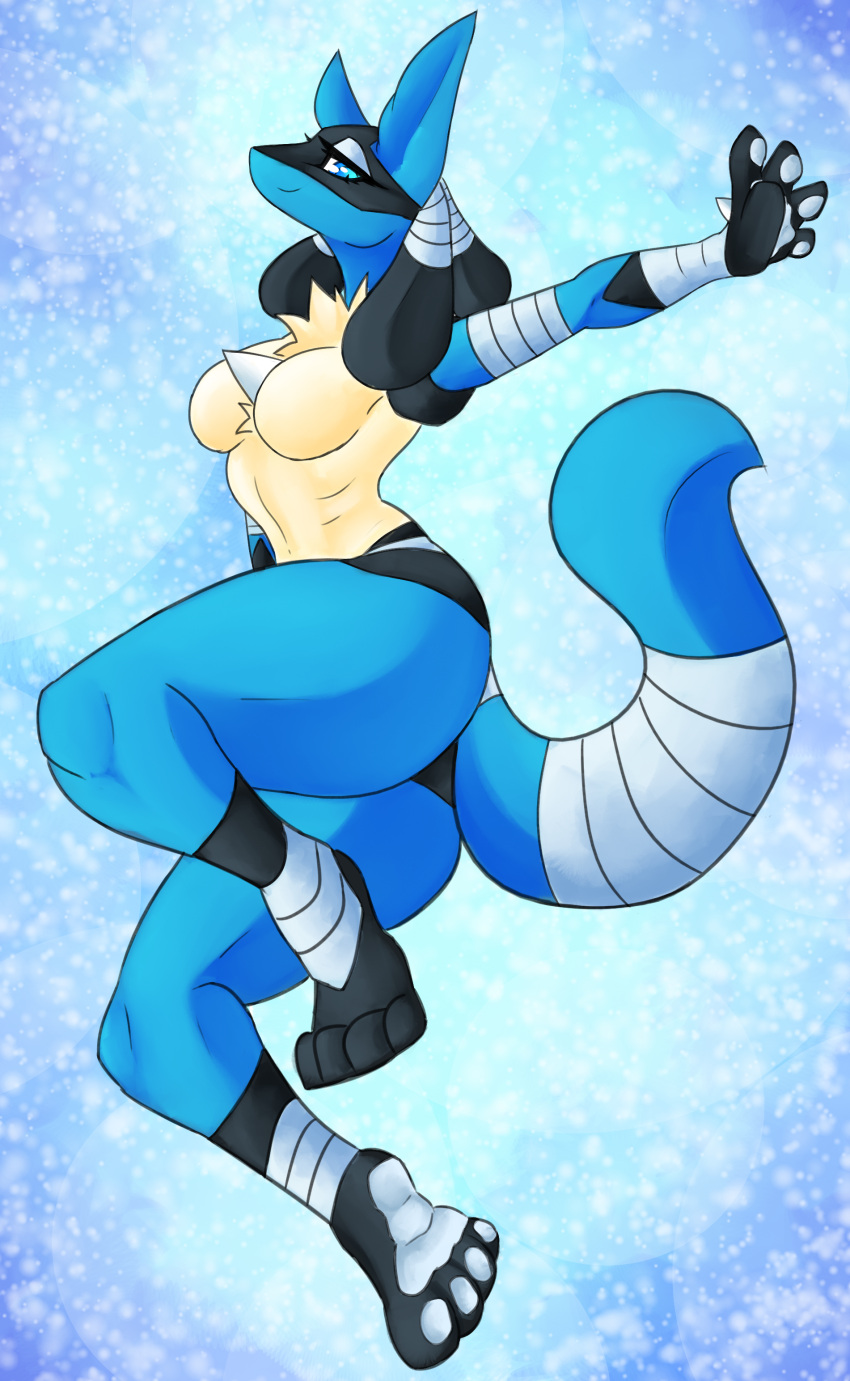 absurd_res anthro artist artistic_nudity cassielink digital_media_(artwork) drawing female hi_res invalid_tag lucario nintendo nude pawpads paws pok&eacute;mon pok&eacute;mon_(species) sketch solo video_games