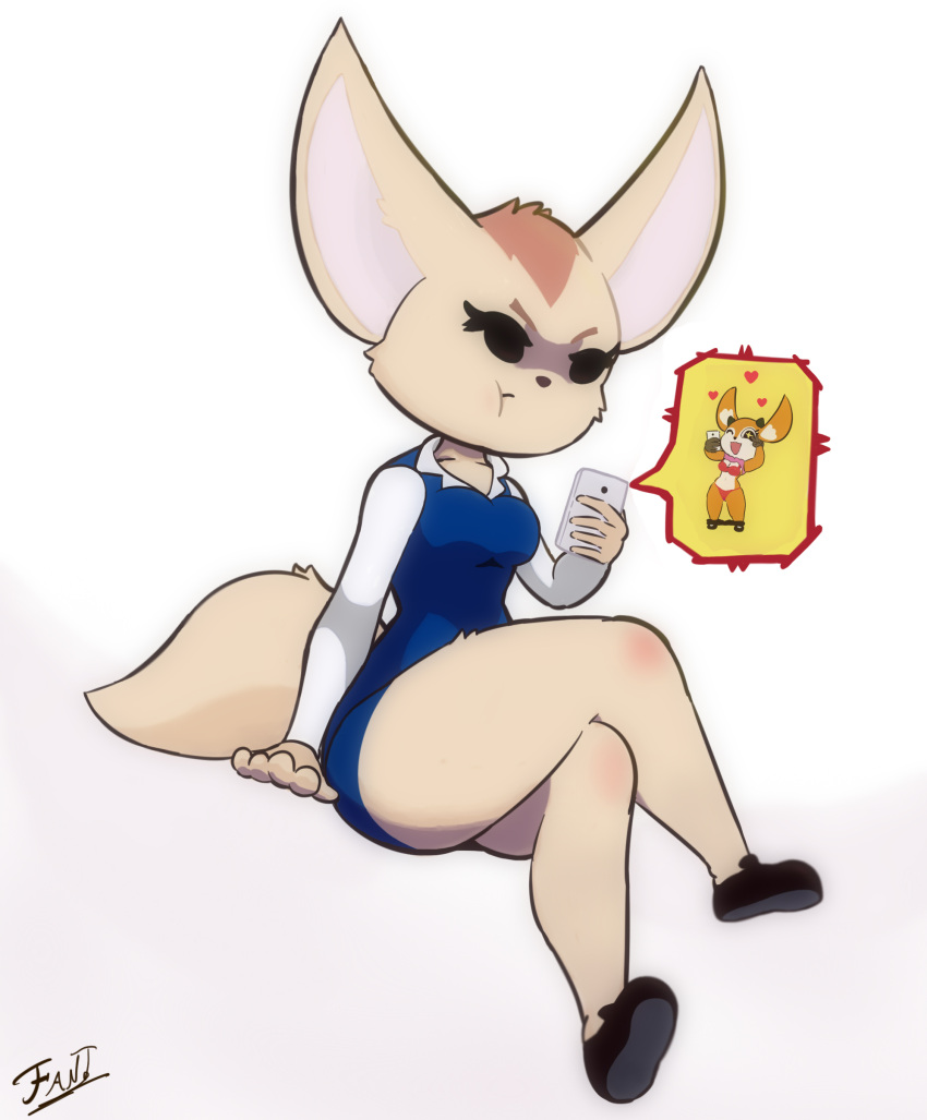 &lt;3 2020 5_fingers absurd_res aggressive_retsuko annoyed antelope anthro black_clothing black_footwear black_shoes blue_bottomwear blue_clothing blue_shirt blue_skirt blue_topwear bottomwear bovid bra canid canine cellphone clothed clothing clothing_lift crossed_legs duo fantharubi female fennec fenneko fingers footwear fox gazelle hi_res mammal one_eye_closed panties phone red_bra red_clothing red_panties red_underwear sanrio selfie shirt shirt_lift signature skirt skirt_down smartphone star_eyes topwear tsunoda underwear undressing white_sleeves wink