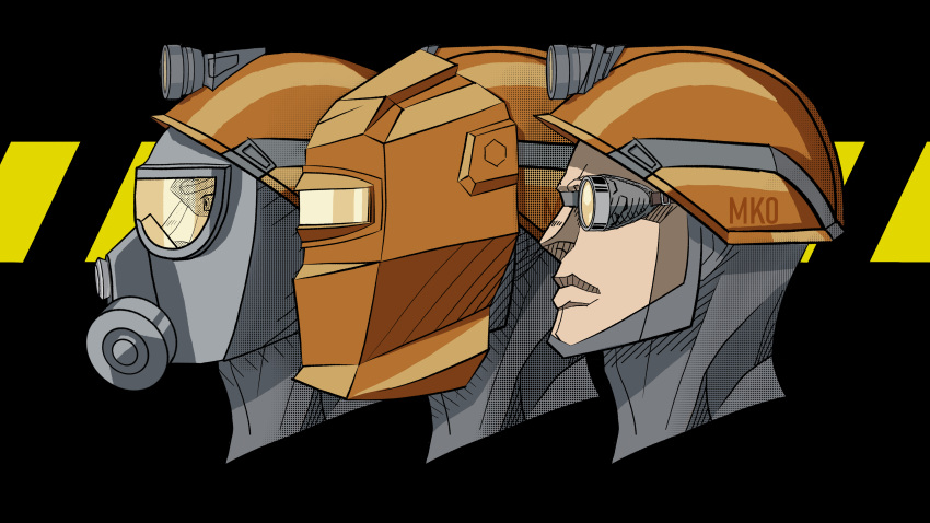 absurd_res ambiguous_gender armor bust_portrait chad engineer engineer_(factorio) eyewear face_shield factorio gas_mask goggles group hard_hat headgear headlamp helmet hi_res human light_body light_skin male mammal mask mohave107_(artist) portrait video_games wallpaper welding_mask