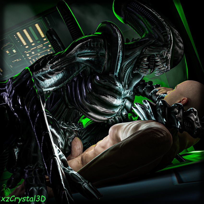 1:1 3d_(artwork) absurd_res alien alien_(franchise) bald claws coiling digital_media_(artwork) domination duo feet female female_on_human female_on_top female_penetrated from_front_position furniture genitals hand_on_tail hi_res human human_on_humanoid human_penetrating human_penetrating_female human_penetrating_humanoid humanoid humanoid_penetrated interspecies lying male male/female male_on_bottom male_penetrating male_penetrating_female mammal not_furry nude on_bottom on_table on_top open_mouth penetration penile penile_penetration penis penis_in_pussy pussy sex sharp_claws sharp_teeth spacecraft spikes spikes_(anatomy) submissive submissive_male table teeth toe_claws toes tongue unknown_character vaginal vaginal_penetration vehicle watermark xenomorph xzcrystal3d