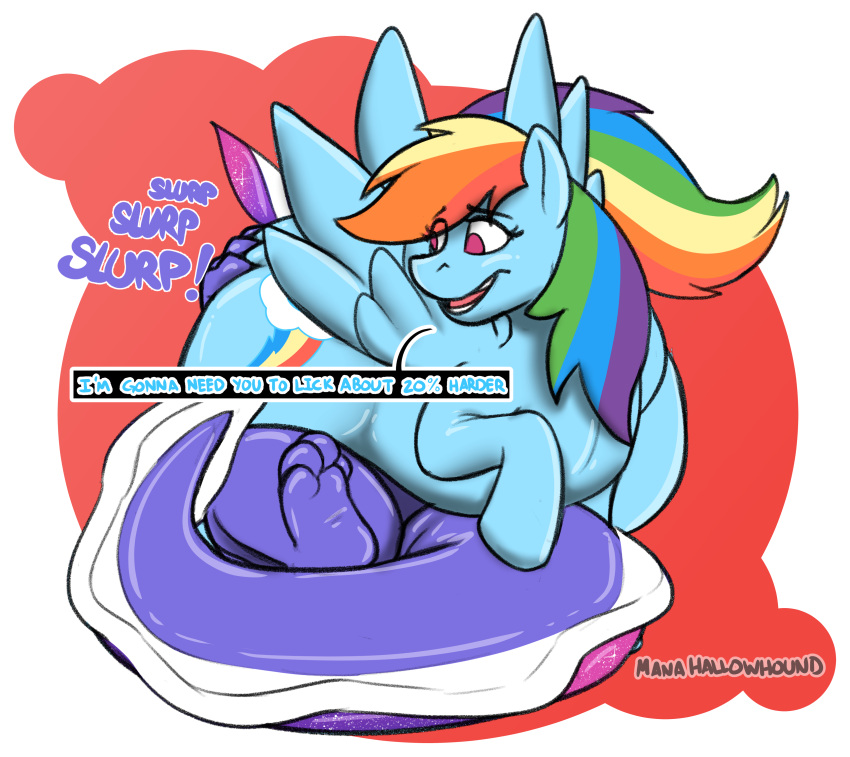 absurd_res duo equid equine female feral friendship_is_magic gastropod hasbro hi_res hooves horse mammal mana manahallowhound mollusk my_little_pony paws pony rainbow_dash_(mlp) slug slurping smothering wing_boner wings