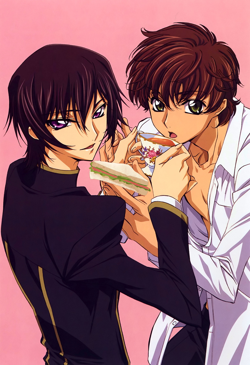 code_geass kururugi_suzaku lelouch_lamperouge male sakou_yukie yaoi