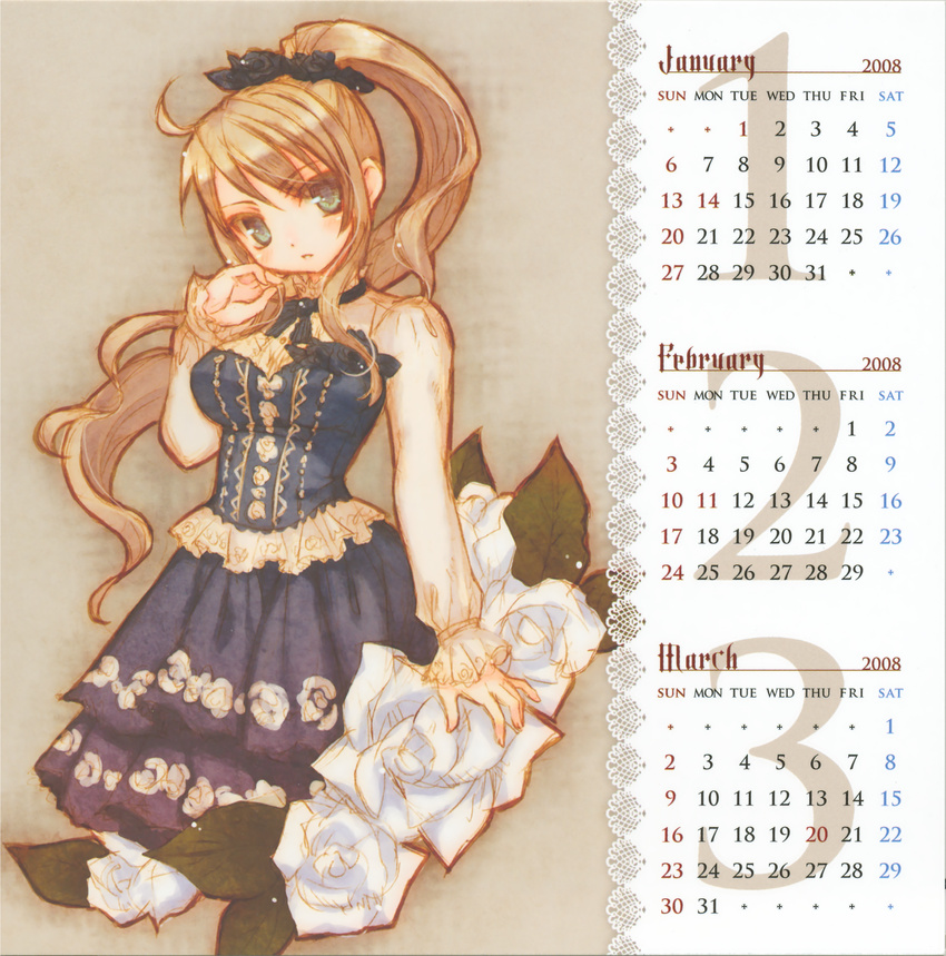 asaki_yuzuno calendar lolita_fashion tagme