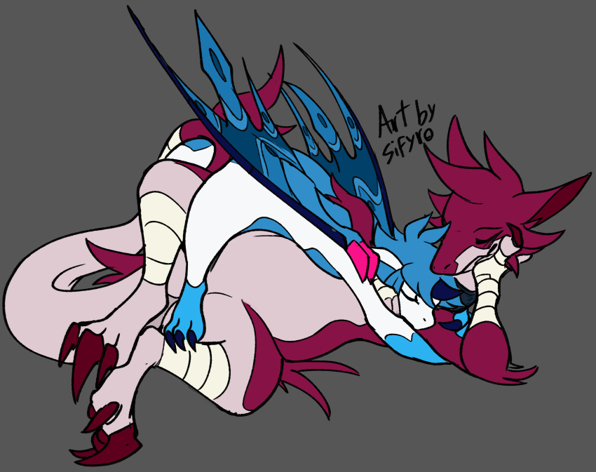 belly blitzdrachin claws conditional_dnp cuddling dragon hi_res invalid_tag praimortis sifyro size_difference slightly_chubby wings zephyr_the_praimortis