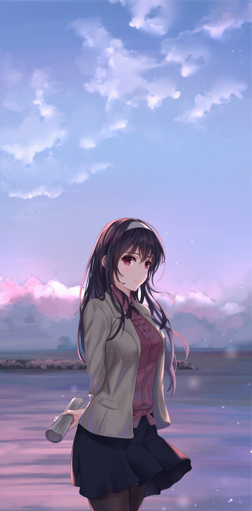 kasumigaoka_utaha pantyhose saenai_heroine_no_sodatekata skirt_lift tooku0