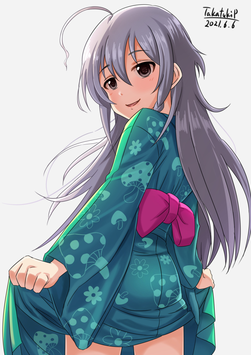 ass hoshi_shouko skirt_lift tagme the_idolm@ster the_idolm@ster_cinderella_girls yukata