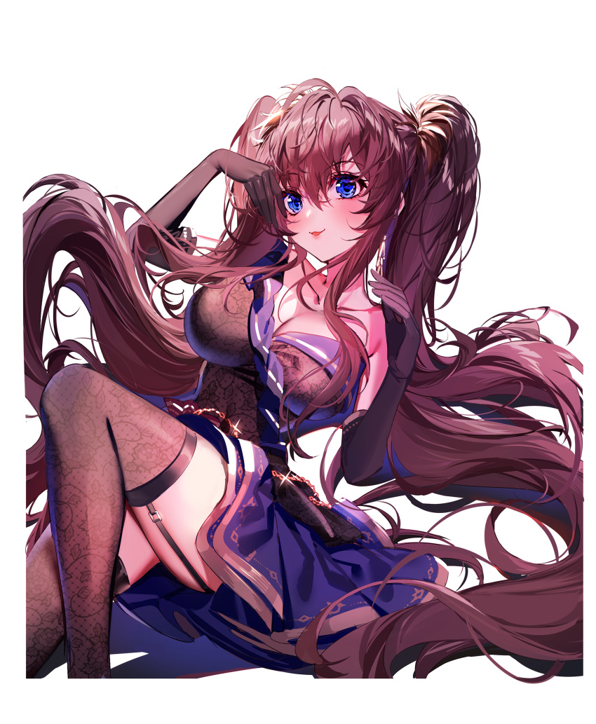 baocaizi cleavage ichinose_shiki skirt_lift stockings the_idolm@ster the_idolm@ster_cinderella_girls thighhighs