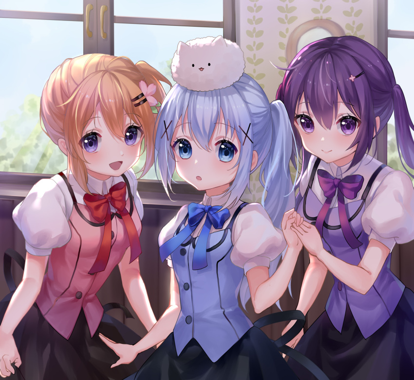 gochuumon_wa_usagi_desu_ka? hoto_cocoa kafuu_chino tagme tedeza_rize tippy_(gochuumon_wa_usagi_desu_ka?) waitress