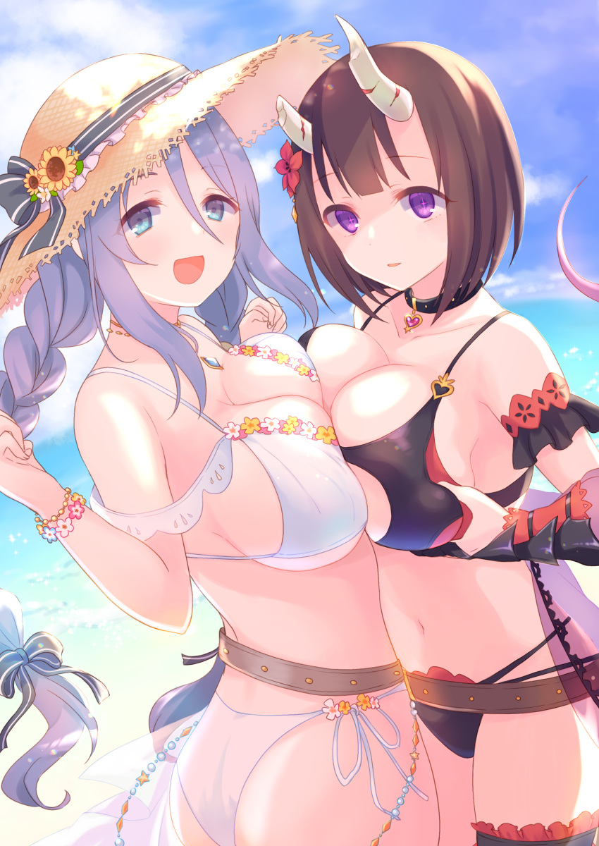 bikini cleavage princess_connect princess_connect!_re:dive swimsuits tagme