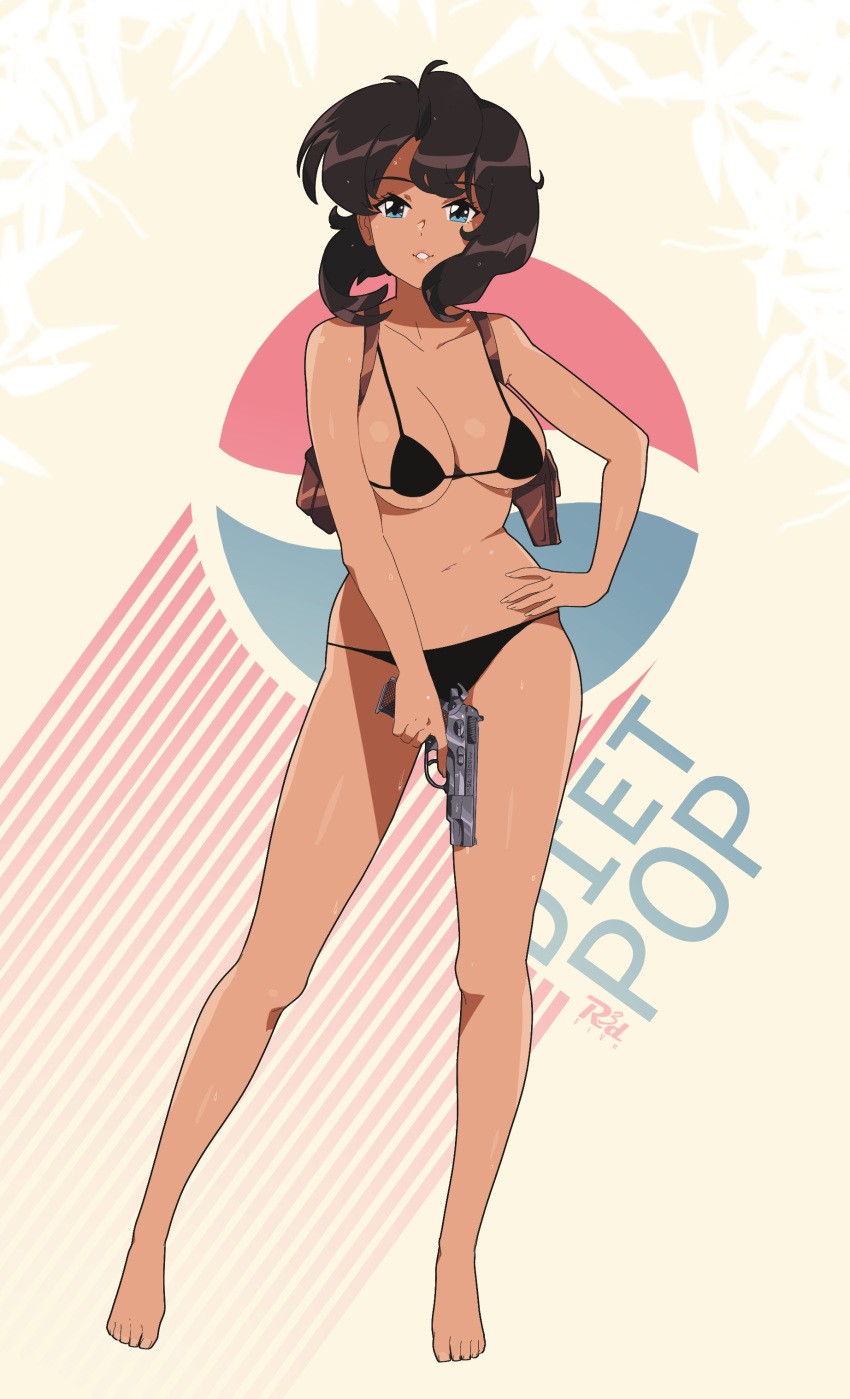 bikini gun gunsmith_cats r3dfive rally_vincent swimsuits