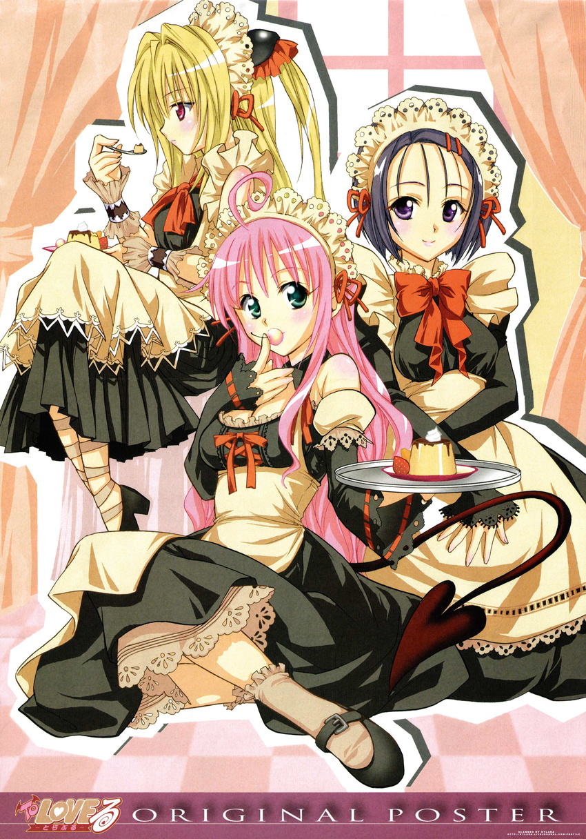 golden_darkness lala_satalin_deviluke maid sairenji_haruna screening to_love_ru yabuki_kentarou