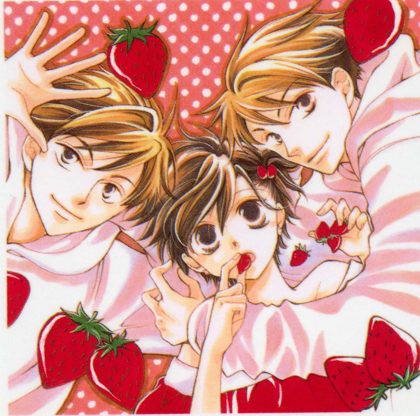 fujioka_haruhi hatori_bisco hitachiin_hikaru hitachiin_kaoru ouran_high_school_host_club screening