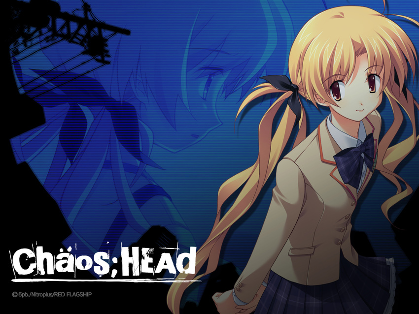 chaos;head orihara_kozue seifuku tagme wallpaper