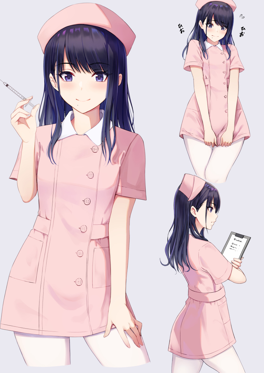 kazano_hiori miyar2d2 nurse pantyhose the_idolm@ster the_idolm@ster_shiny_colors