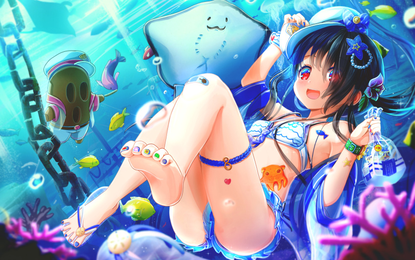 abo_(kawatasyunnnosukesabu) bandaid bikini feet swimsuits