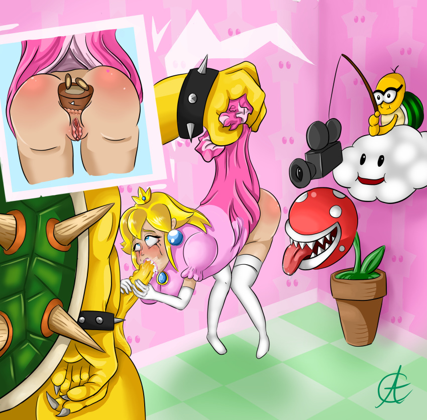 absurd_res anal anal_penetration bodily_fluids bowser buttplug cum cum_in_mouth cum_inside cyancyn elemental_creature fellatio female flora_fauna full_frontal genital_fluids goomba group hi_res human lakitu's_cloud male male/female mammal mario_bros nintendo oral penetration penile piranha_plant plant plug_(sex_toy) princess_peach recording rough_sex sex sex_toy video_games voyeur