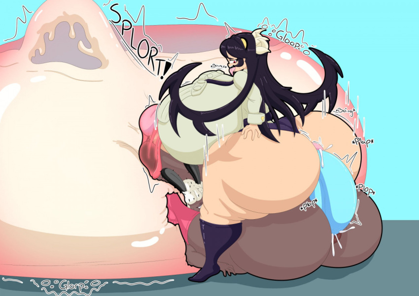 anthro aquatic_gastropod big_breasts big_butt big_penis blizynx bodily_fluids breasts butt clothed clothing clothing_aside condom cum dildo double_dildo duo excessive_cum female filia_(skullgirls) filled_condom frottage gastropod genital_fluids genitals girly huge_breasts huge_butt huge_penis human hyper hyper_breasts hyper_butt hyper_condom hyper_genitalia hyper_penis intersex jorunna_parva legwear male male/female mammal marine mollusk nudibranch panko panties panties_aside partially_clothed penis sea_slug sex sex_toy sexual_barrier_device slug stockings thick_thighs underwear underwear_aside