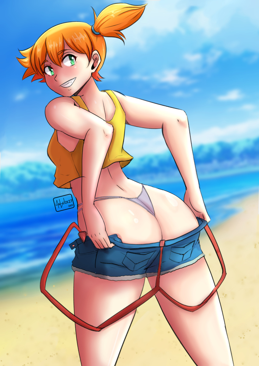 absurdres angelox27art highres misty_(pokemon) nintendo panties pokemon self-upload underwear