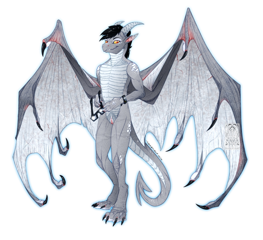 ambiguous_gender anthro dragon genitals hi_res intersex male maleherm mythological_creature mythological_scalie mythology pussy scalie sketch solo solo_focus twilightsaint wings