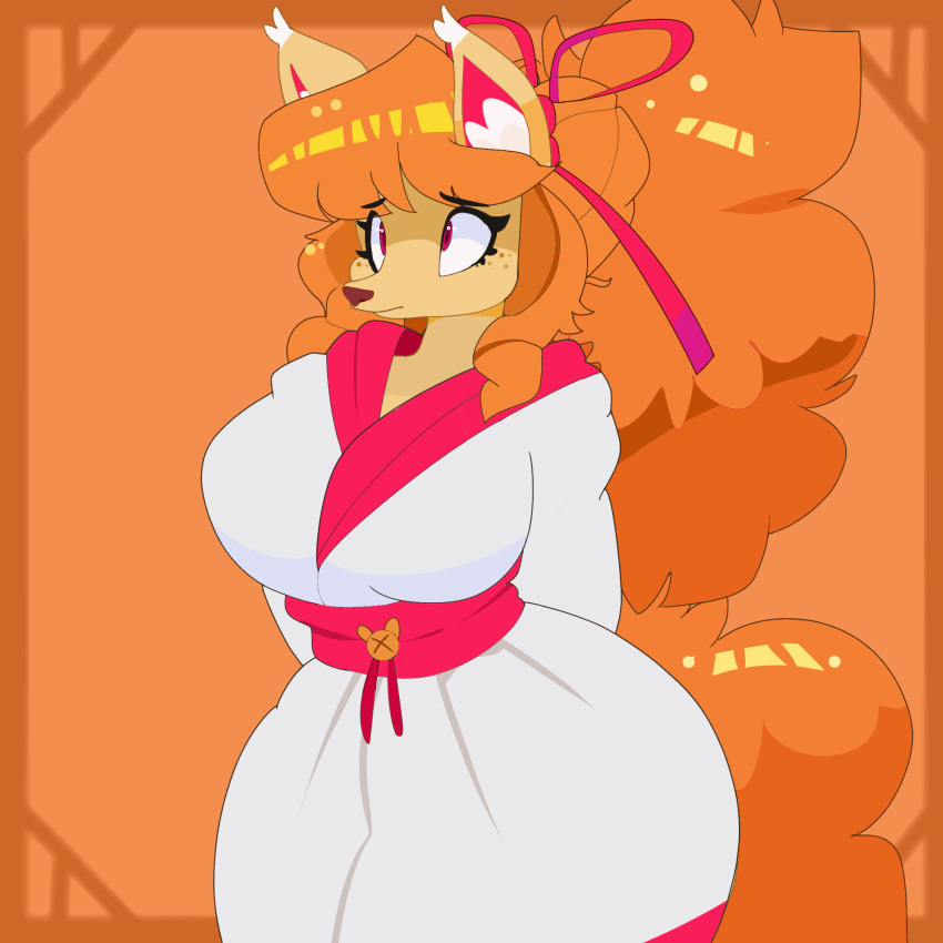 animated anthro areola areola_slip asian_clothing big_breasts big_butt breasts butt canid canine ceroba_(undertale_yellow) ceroba_ketsukane clothing commoddity east_asian_clothing female fox fox_girl genitals hi_res huge_breasts huge_butt huge_hips huge_thighs humanoid japanese_clothing kimono mammal nipples pussy solo thick_thighs undertale undertale_(series) undertale_yellow undressed undressing_another wide_hips