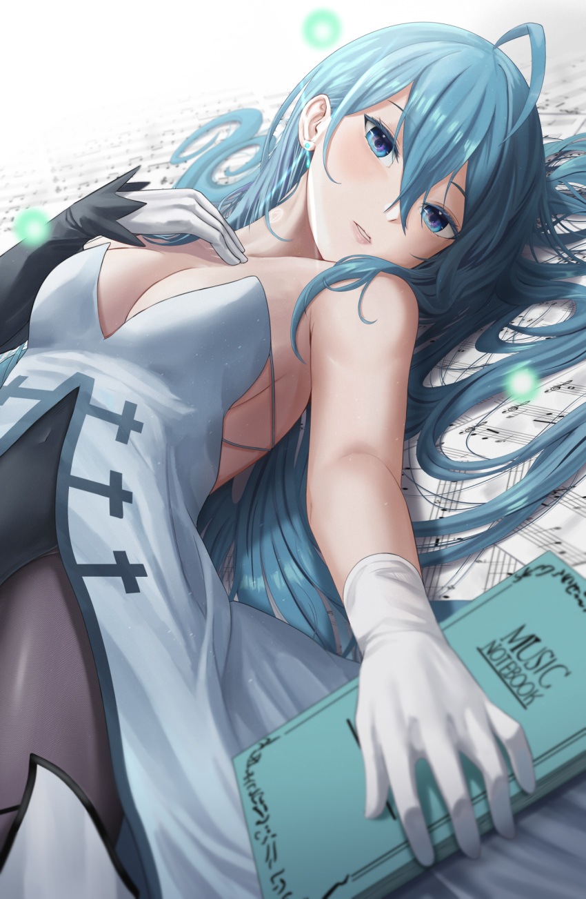 cleavage dress leotard no_bra pantyhose silvertsuki1 thighhighs vivy vivy_-fluorite_eye's_song-