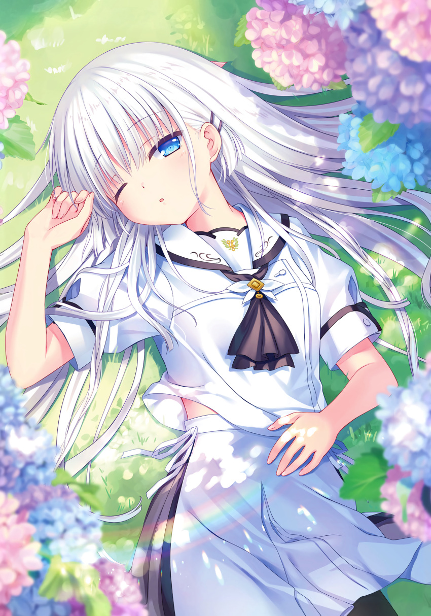 key na-ga naruse_shiroha seifuku summer_pockets summer_pockets_reflection_blue