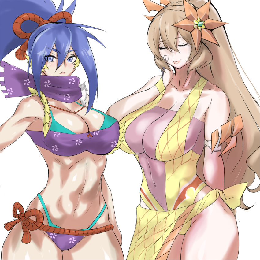 bikini monster_hunter_riders see_through swimsuits uya_(yurukah)