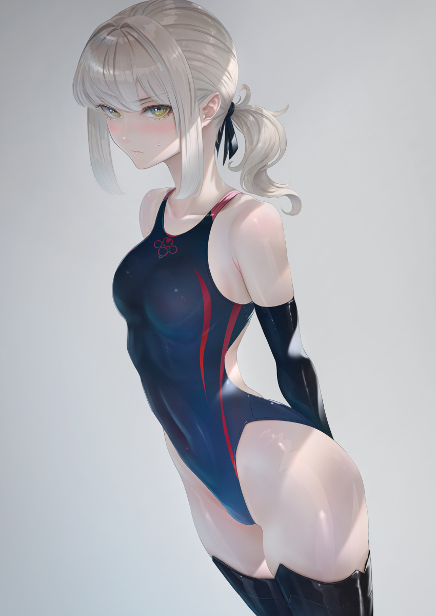 fate/grand_order imizu_(nitro_unknown) leotard saber saber_alter thighhighs