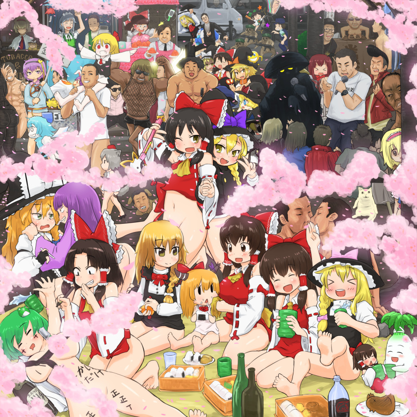&gt;_&lt; 6+boys 6+girls abs akane_(cookie) alice_margatroid animal_ears apron arm_cannon ass azusa_(cookie) bangs barefoot benikurage_(cookie) beret bird black_capelet black_eyes black_hair black_headwear black_jacket black_pants black_shorts black_vest blonde_hair blue_dress blue_eyes blue_hair blue_shirt blush body_writing bottle bottomless bow bowtie braid breasts breathing_fire brown_eyes brown_hair bush candy capelet car carrot_shirishiri carrying cat chain character_request cherry_blossoms chicken cigarette cirno cirno_(cookie) clenched_teeth closed_mouth colored_skin commentary_request convenient_censoring cookie_(touhou) covered_nipples cross cup daikon dark-skinned_male dark_skin detached_sleeves dog dress drink drum drum_set dutch_angle eating eyebrows_visible_through_hair facepaint facepalm fang feet_out_of_frame fire fishnet_top fishnets flexing food food_on_face formal frilled_hair_tubes frills frog_hair_ornament full_body genpatsu_(cookie) geta glasses grater green_apron green_bow green_eyes green_hair grey_hair grey_shirt grin ground_vehicle gun gunlance hair_bow hair_ornament hair_over_eyes hair_ribbon hair_tubes hakurei_reimu hanami hands_on_another's_shoulders hat hazuna_rio hentai_kuso_oyaji hide_(acceed) highres hinase_(cookie) hisui_(cookie) holding holding_cup holding_gun holding_hands holding_marker holding_microphone holding_shovel holding_sign holding_wand holding_weapon horn_bow horn_ornament horns ibuki_suika ice ice_wings inmu-kun instrument interlocked_fingers inu_(cookie) inubashiri_momiji izayoi_sakuya jacket jigen_(cookie) jyu_(cookie) kanna_(cookie) kirisame_marisa kiss koakuma koga_(cookie) komeiji_satori kurikinton_(cookie) large_breasts leash lollipop long_hair long_sleeves looking_at_another looking_at_viewer manatsu_no_yo_no_inmu marker mars_(cookie) mashiroma_zenima mask medium_breasts medium_hair meguru_(cookie) microphone minigirl mishou_kazuya_(cookie) miura_cat miura_daisenpai mole mole_under_mouth motor_vehicle multiple_boys multiple_girls muscular muscular_male nadeko_(cookie) napkin navel necktie niconico nikutai_ha_ojarumaru noel_(cookie) nude onigiri open_mouth orange_bow orange_hair otemoto_(baaaaloooo) outstretched_arms pants paseri_(cookie) pectorals peeking_out piggyback pink_apron pink_bow pink_shirt plate police police_uniform pompadour poop pose purple_bow purple_dress purple_eyes purple_hair qvc_fukushima rabbit_ears recitation_(cookie) red_bow red_eyes red_jacket red_neckwear red_ribbon red_shirt rei_(cookie) reisen_udongein_inaba reiuji_utsuho remilia_scarlet reu_(cookie) reu_daikon revolver ribbon ribbon-trimmed_sleeves ribbon_trim rumia sake_bottle sakenomi_(cookie) sakura_(cookie) sananana_(cookie) sharp_teeth shiromiya_rei shirt short_hair shorts shovel side_braid sign single_braid sitting sleeping sleeveless sleeveless_shirt slow_loris small_breasts smile smiley_face soles standing star_(symbol) suit suzuki_(cookie) syamu_game tail taisa_(cookie) takuya_(acceed) teeth the_chicken_that_appears_in_the_middle_of_cookie throwing tokin_hat tongue tongue_out toono_(coat) touhou tree triangle_mouth uniform uzuki_(cookie) van very_short_hair vest w walking wand weapon white_bow white_capelet white_shirt white_skin white_sleeves wings witch_hat wolf_ears wolf_tail yajuu_senpai yamin_(cookie) yaoi yellow_neckwear yellow_shirt yin_yang yunomi yuri yuuhi_(cookie) yuzuyu_(cookie)