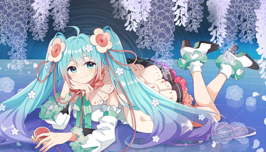 absurdres aqua_eyes aqua_hair fenghu_(huli) hatsune_miku highres looking_at_viewer smile tagme vocaloid