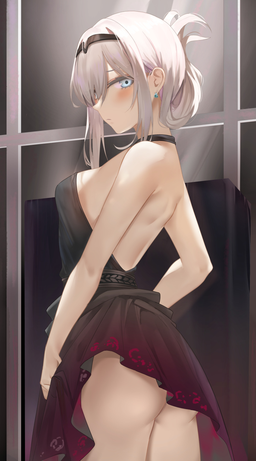 an-94_(girls_frontline) ass dress girls_frontline no_bra nopan ru_zhai