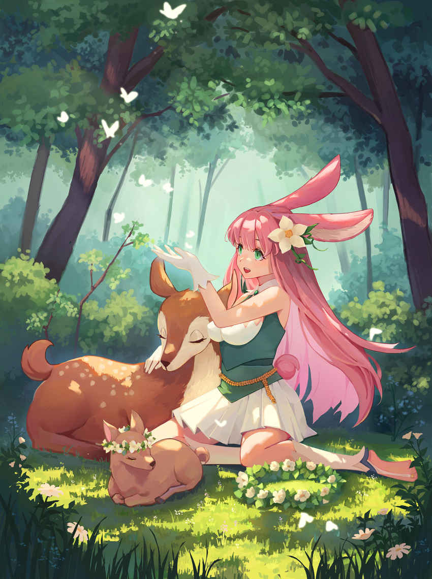 afk_arena animal_ears bunny_ears qinaimiao tail