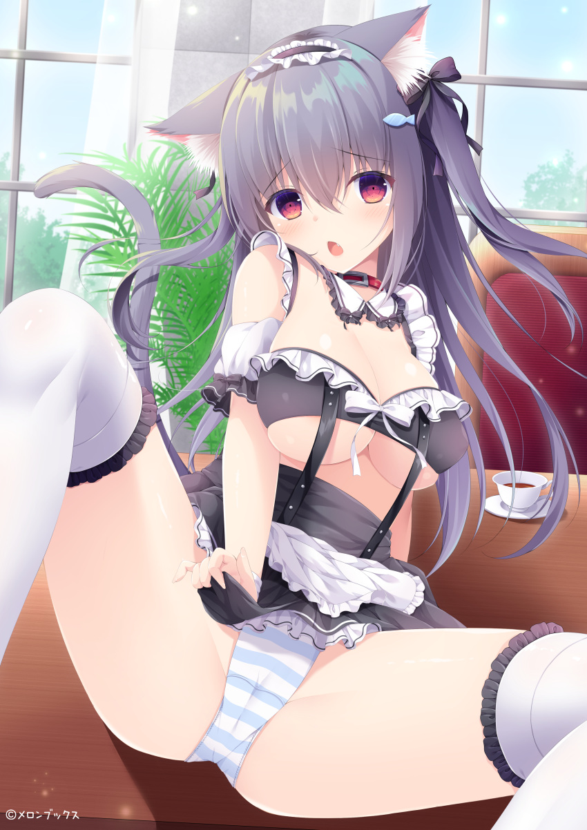 animal_ears maid nekomimi pantsu tagme tail