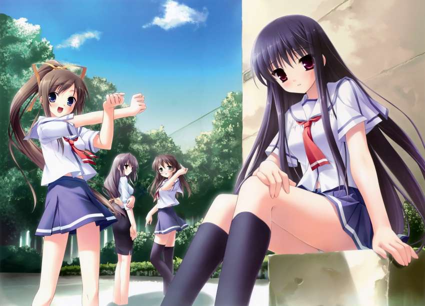 itou_hinako miyazawa_midori natsu_no_ame segawa_rikako shinooka_misa