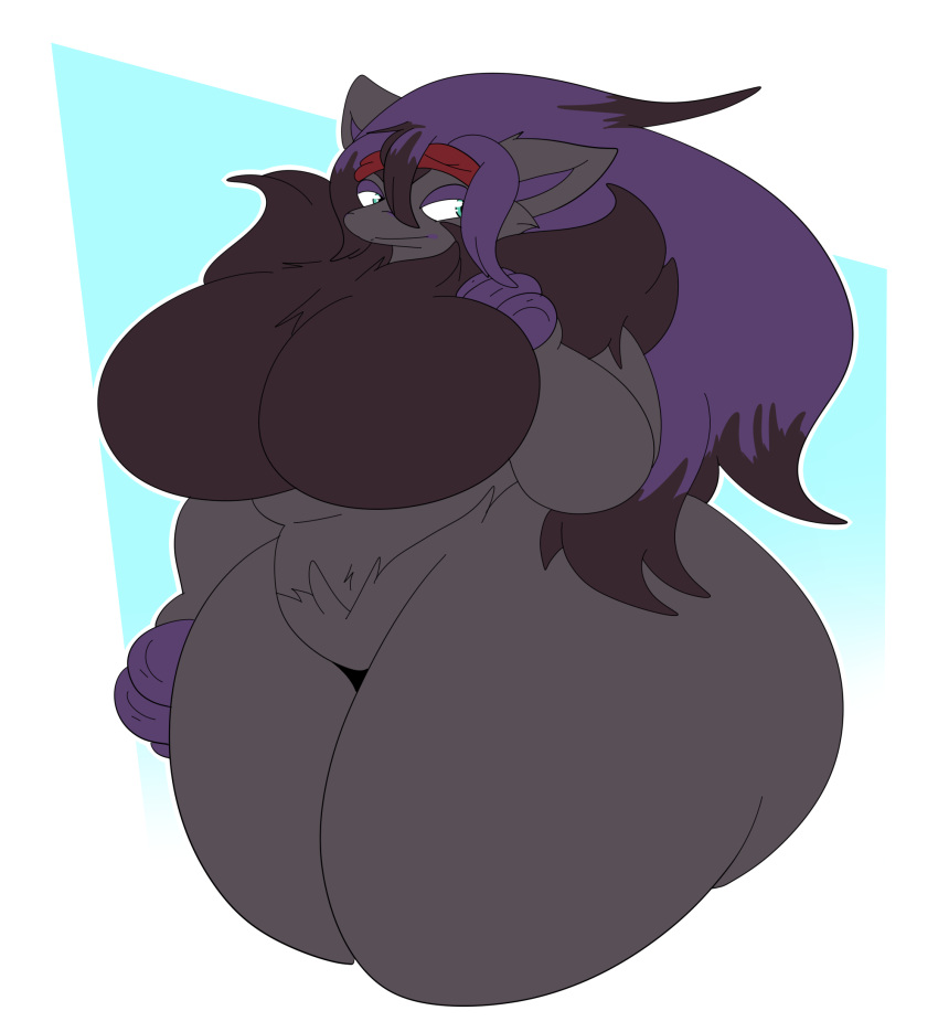 anthro big_breasts big_butt breasts butt castdraws curvy_figure female hair hi_res hourglass_figure huge_breasts huge_butt hyper hyper_breasts hyper_butt nea_(dewwydarts) nintendo pok&eacute;mon pok&eacute;mon_(species) purple_hair solo teal_eyes thick_thighs video_games wide_hips zoroark