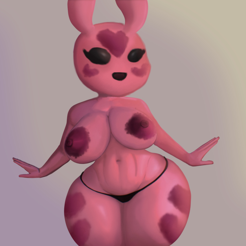 1:1 alien alien_humanoid areola big_breasts black_clothing black_underwear bottomwear breasts clothed clothing coffeewithdicks curvy_figure female heart_marking hi_res humanoid looking_at_viewer markings nipples panties smile solo thick_thighs topless underwear voluptuous wide_hips