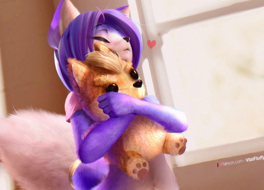 anthro blue_body blue_fur canid canine female fox fur hi_res krystal mammal nintendo star_fox v-tal video_games