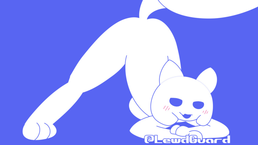 16:9 ambiguous_gender animated anthro blush butt clyde_(discord) discord_(app) high_framerate highguard jack-o'_pose pose presenting presenting_hindquarters shaking_butt short_playtime widescreen