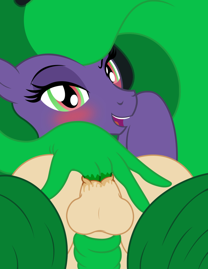 absurd_res anal anal_fingering anus badumsquish balls bestiality blush bound dominant dominant_female equid equine female feral fingering first_person_view friendship_is_magic genitals green_eyes green_hair hair hasbro hi_res horse human human_on_feral interspecies male male/female mammal mane-iac_(mlp) my_little_pony penis pony pseudo_hair quadruped receiving_pov red_eyes submissive submissive_human submissive_male submissive_pov tentacle_hair tentacles